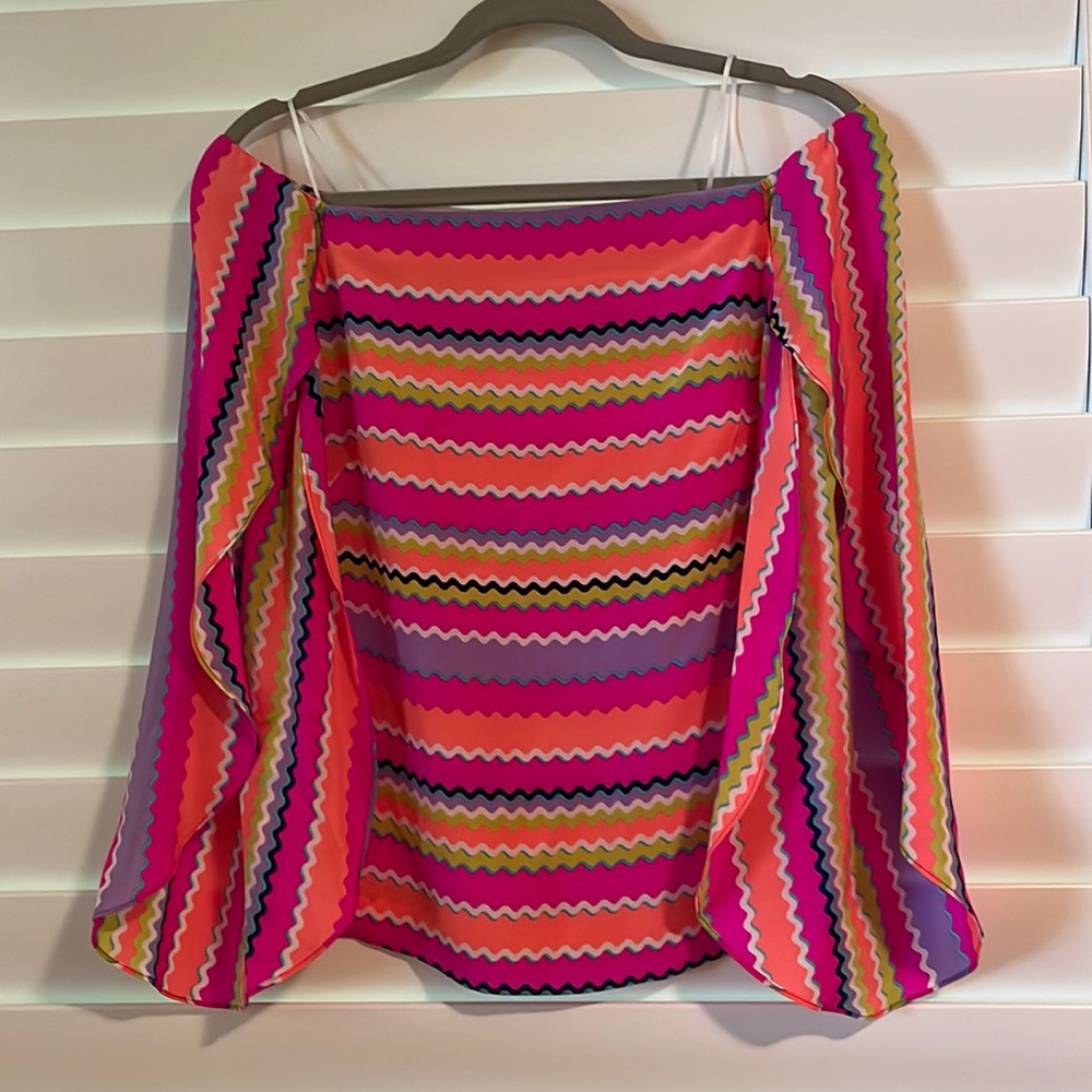 Striped Off The Shoulder Blouse